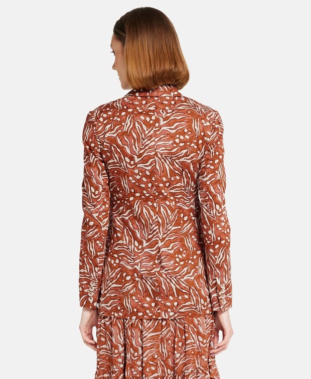 Diane von Furstenberg Blazer with all-over print Red