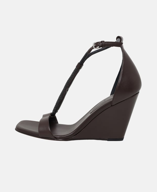 Brunello Cucinelli Wedge sandals Dark Brown