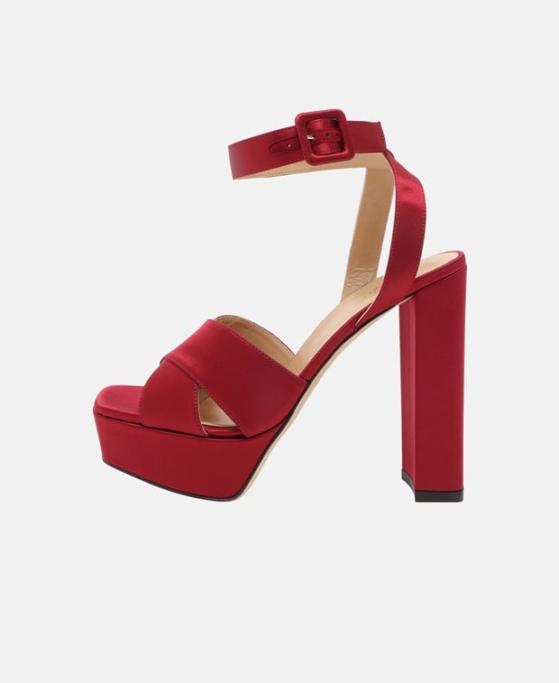 Sergio Rossi Monica 090 Platform sandals Cherry Red