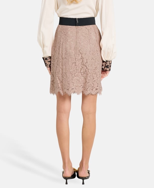 Dolce & Gabbana Lace skirt Soft Beige