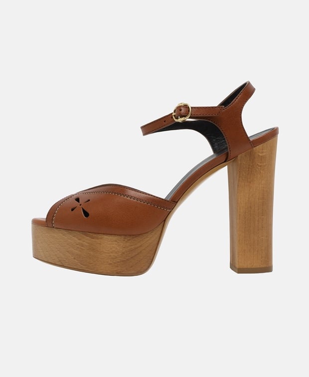 Celine Platform sandals Terracotta