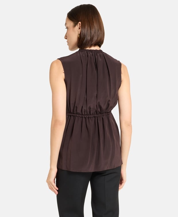 Lanvin Silk top Dark Brown