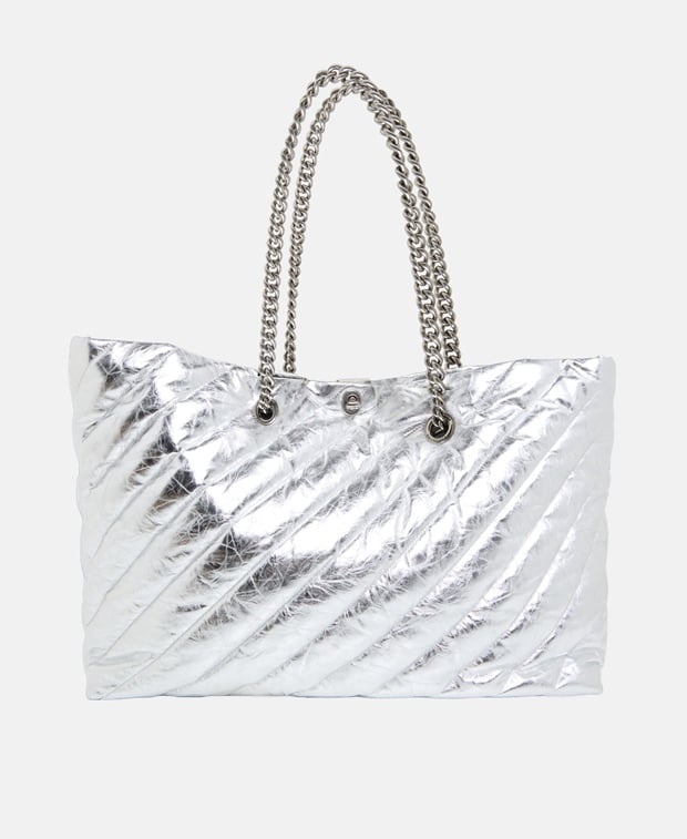 Balenciaga Leather shopper Silver