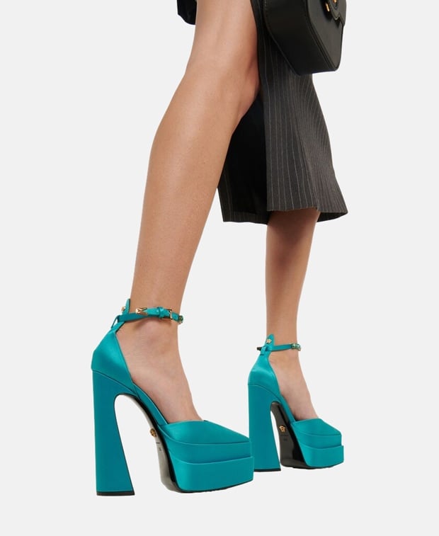 Versace Pumps Turquoise