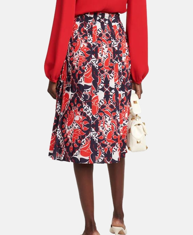 Valentino Garavani Silk skirt Red