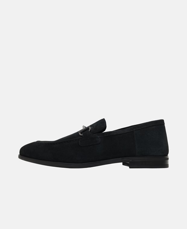 Stuart Weitzman Simon Twistbit Loafers Black