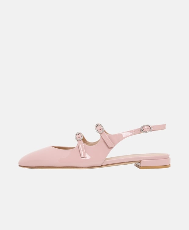Stuart Weitzman Claris MJ Slingback ballerina Rose