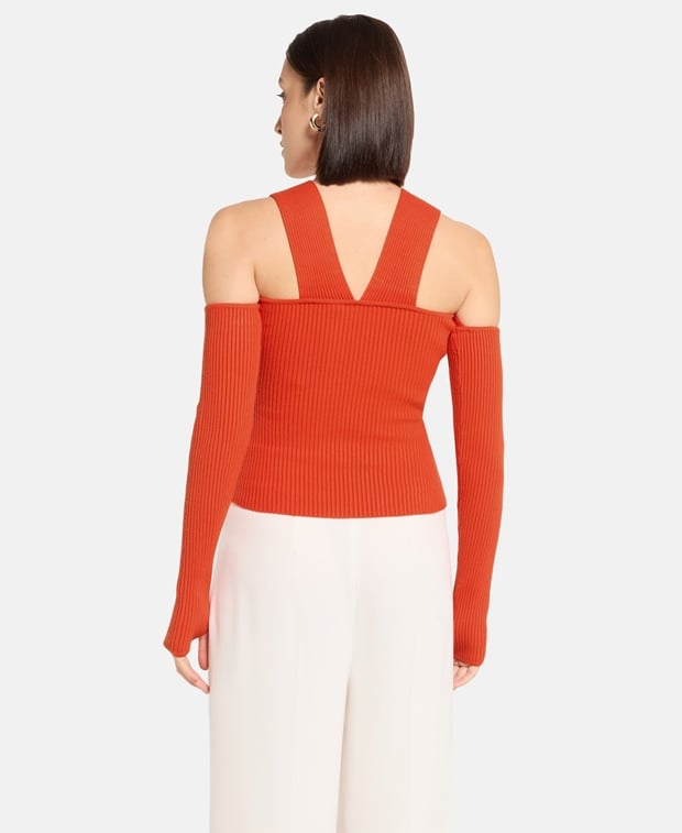 Hervé Léger Paris Casual top Pumpkin Orange