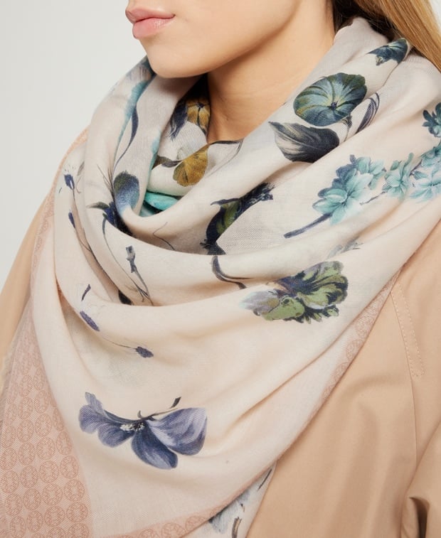 Elie Saab Square scarf Off-white