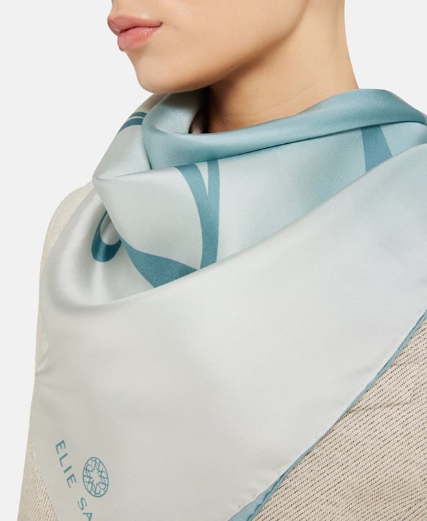 Elie Saab Silk square scarf
