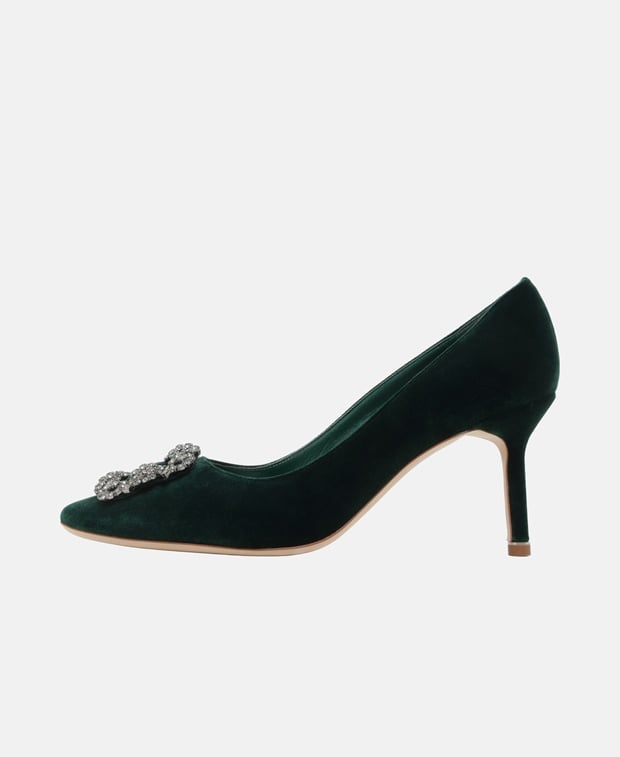 Manolo Blahnik Hangisi_Fmc Pumps Khaki