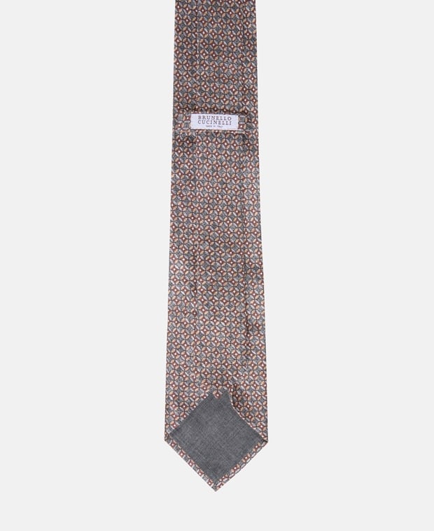 Brunello Cucinelli Silk tie Grey