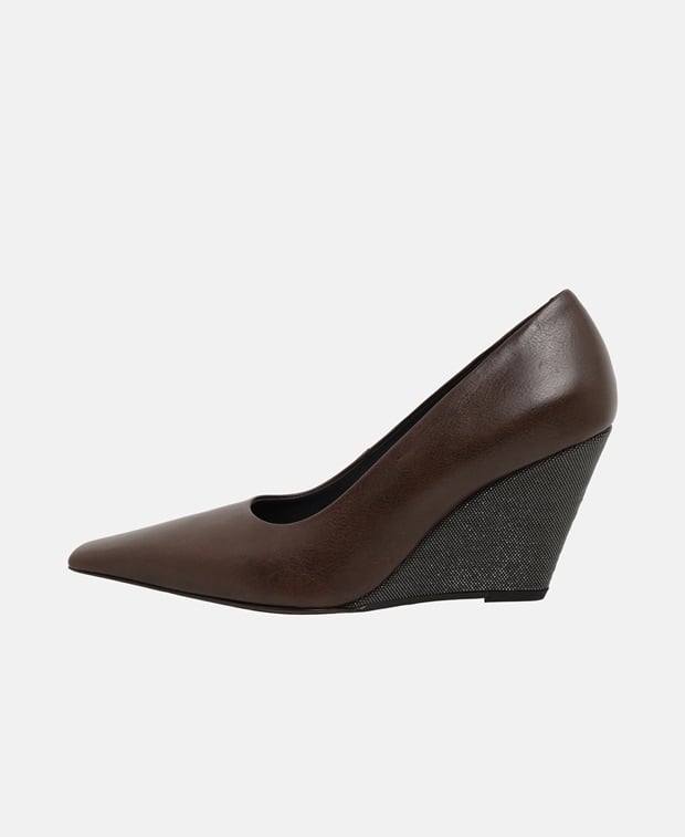 Brunello Cucinelli Wedge pumps Coffee