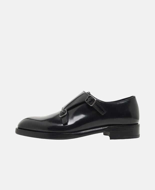 Prada Double monkstraps Black