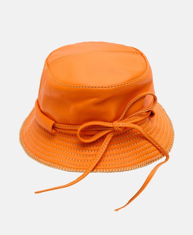 Jacquemus Leather bucket hat