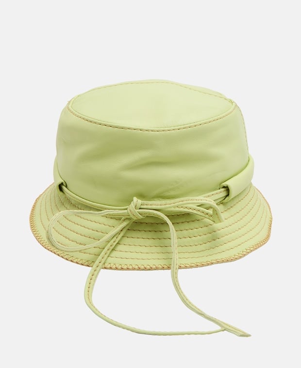 Jacquemus Leather bucket hat