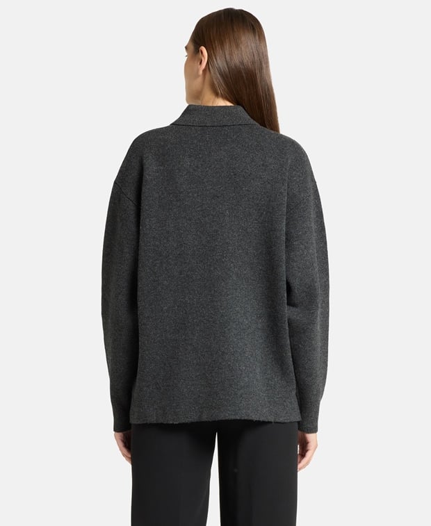 Marant Etoile Knitted polo shirt Anthracite