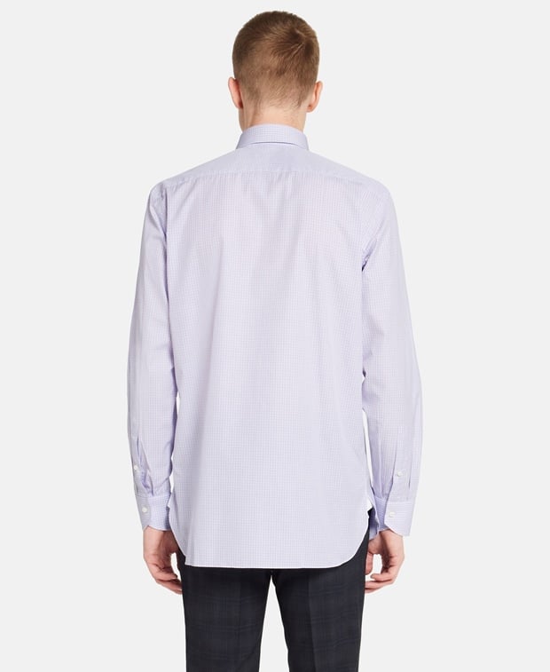 Canali Long-sleeved shirt - classic fit Purple