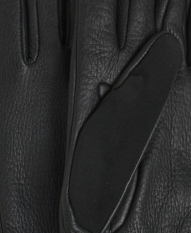 Canali Leather gloves Black