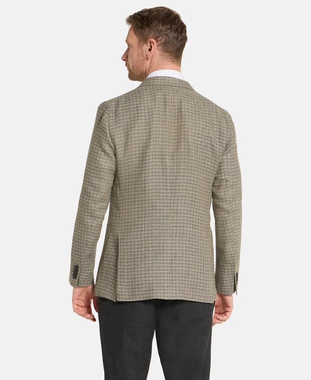 Boglioli Linen-blend suit jacket Green