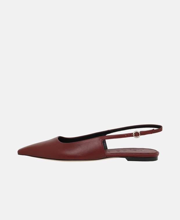 Aeyde Port Slingback ballerina Bordeaux