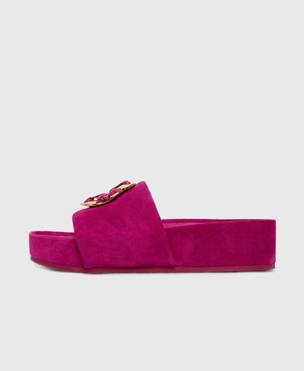 Tory Burch Platform mules Woven Double T Slide