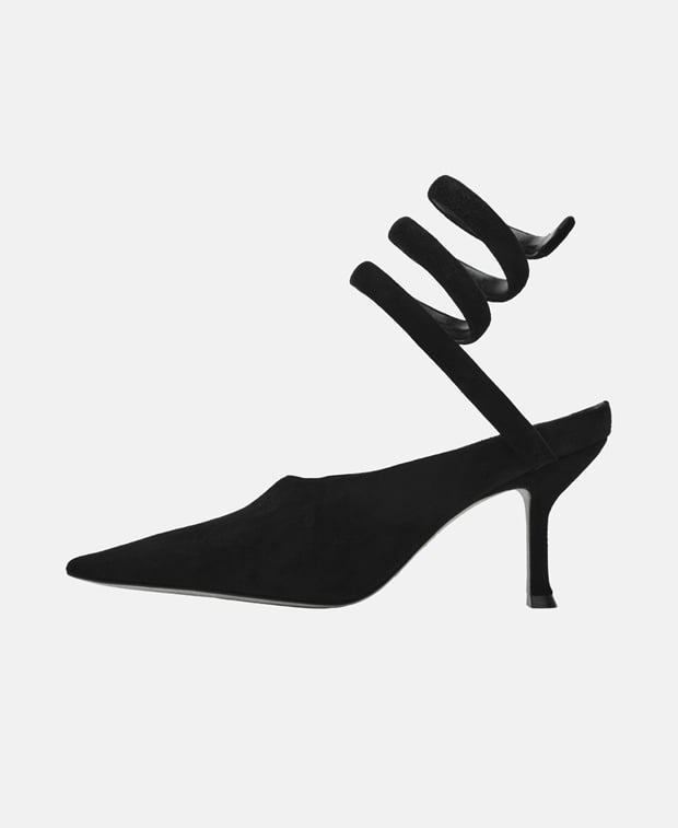 Rene Caovilla Grace Slingback pumps Black