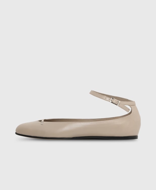 By Far Ballerina flat with straps Margot