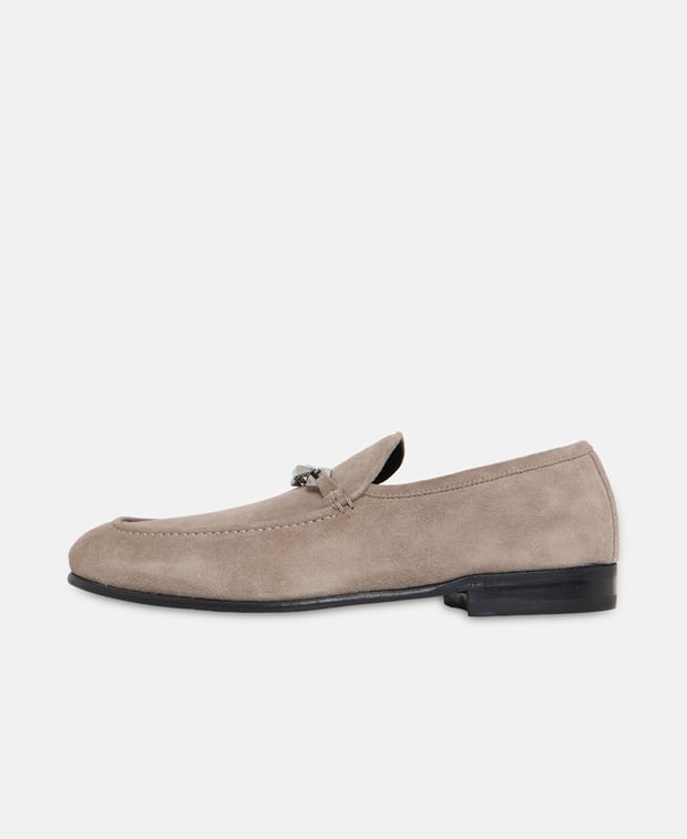 Jimmy Choo Msrti Reverse Loafers Dark Grey