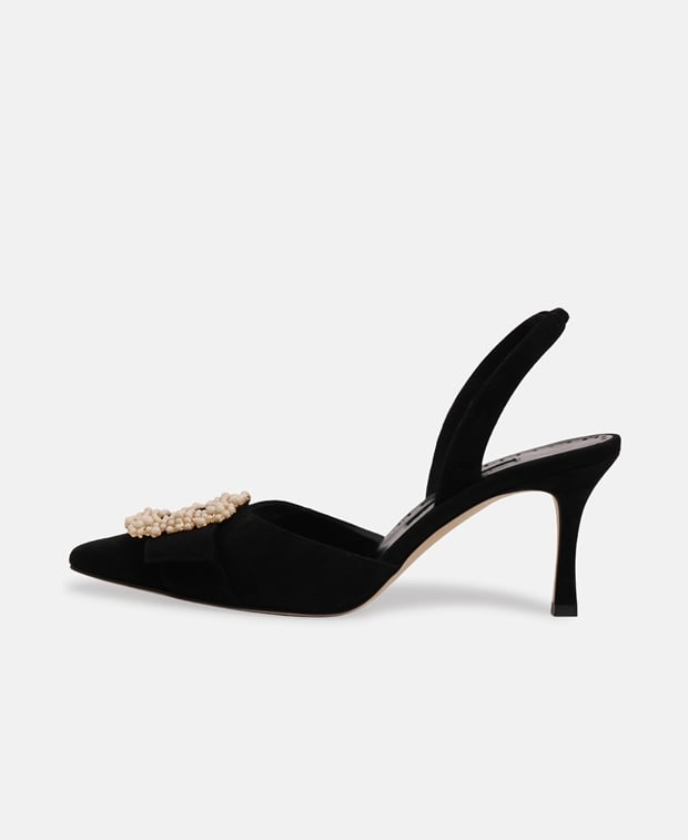 Manolo Blahnik Gibsli Slingback pumps Black