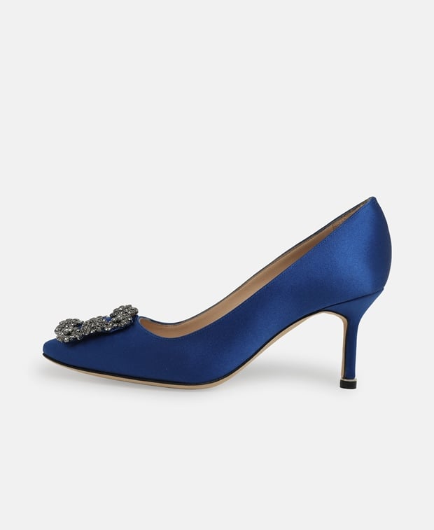 Manolo Blahnik Hangisi Pumps Royal Blue