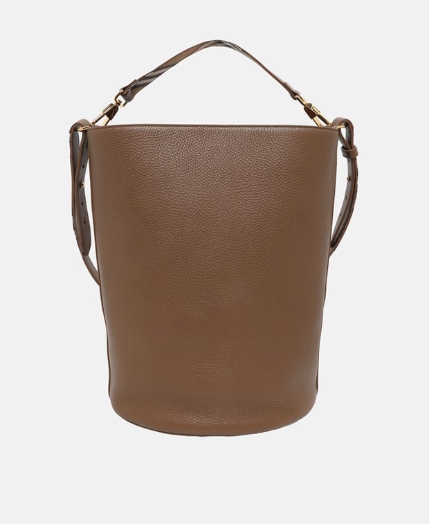Burberry Leather bucketbag Dark Brown