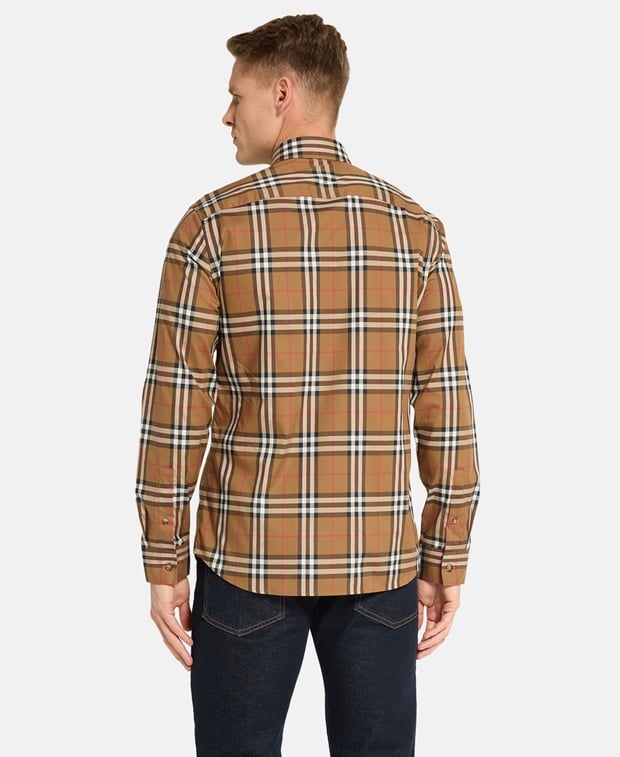 Burberry Long-sleeved shirt - regular fit Tan