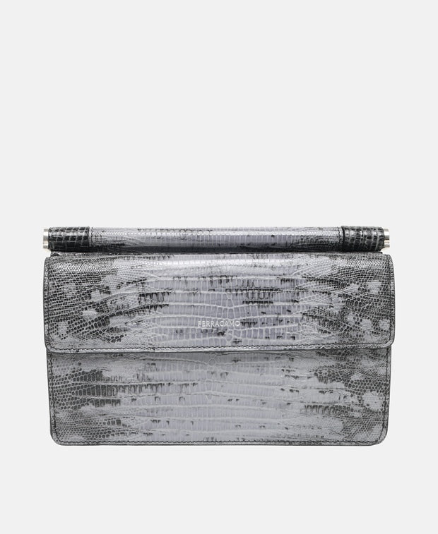 Salvatore Ferragamo Leather cross body bag Grey