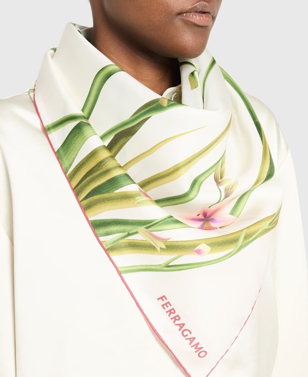 Salvatore Ferragamo Silk square scarf