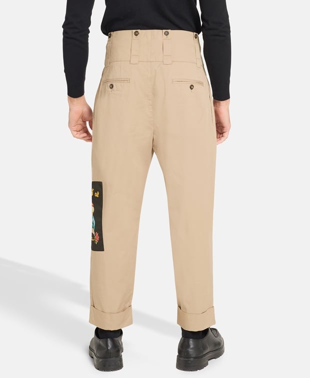 Dolce & Gabbana Pleat-top trousers Khaki