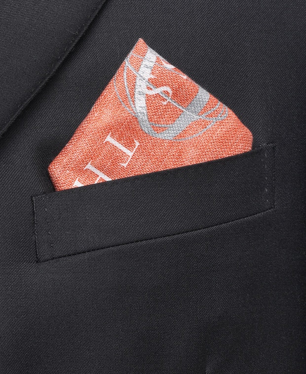 Brunello Cucinelli Silk pocket square Orange