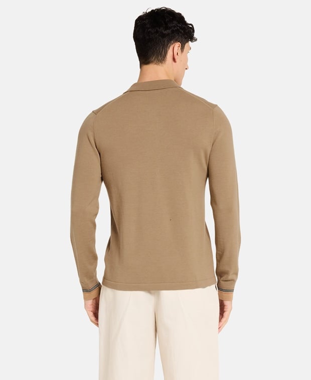 Burberry Woolen long sleeve polo