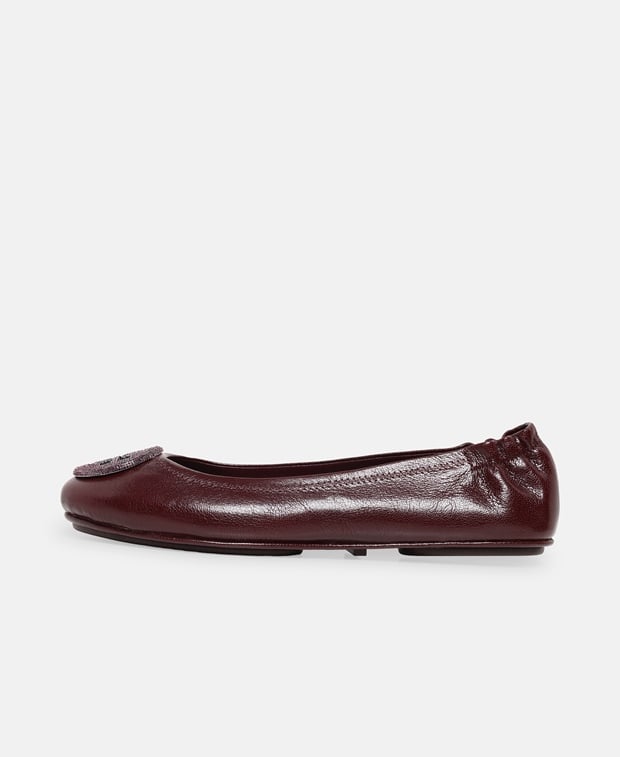 Tory Burch Minnie Travel Ballet flats Bordeaux