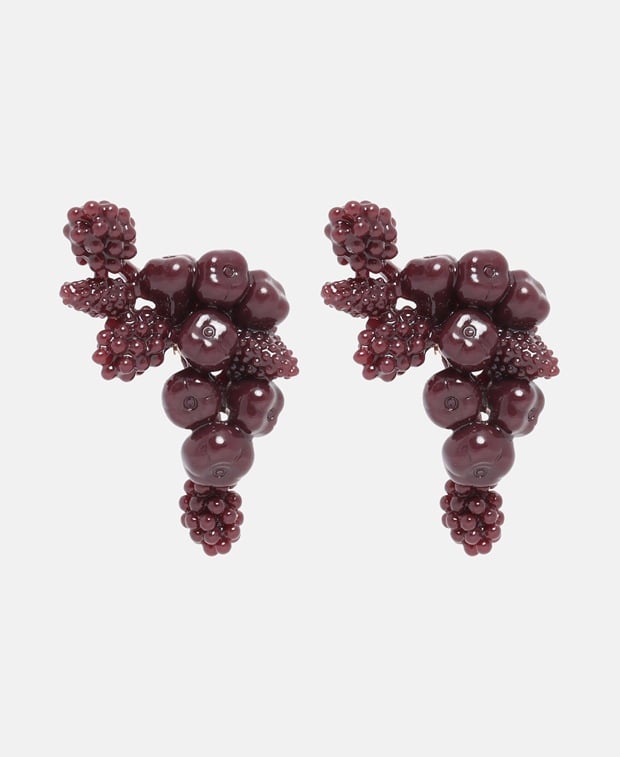 Tory Burch Earrings Burgundy