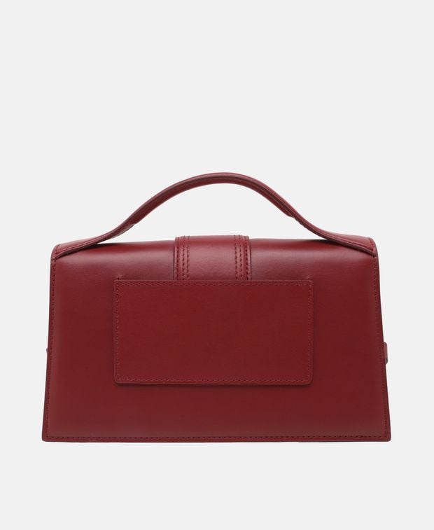 Jacquemus Le Grand Bambino Leather handbag Bordeaux
