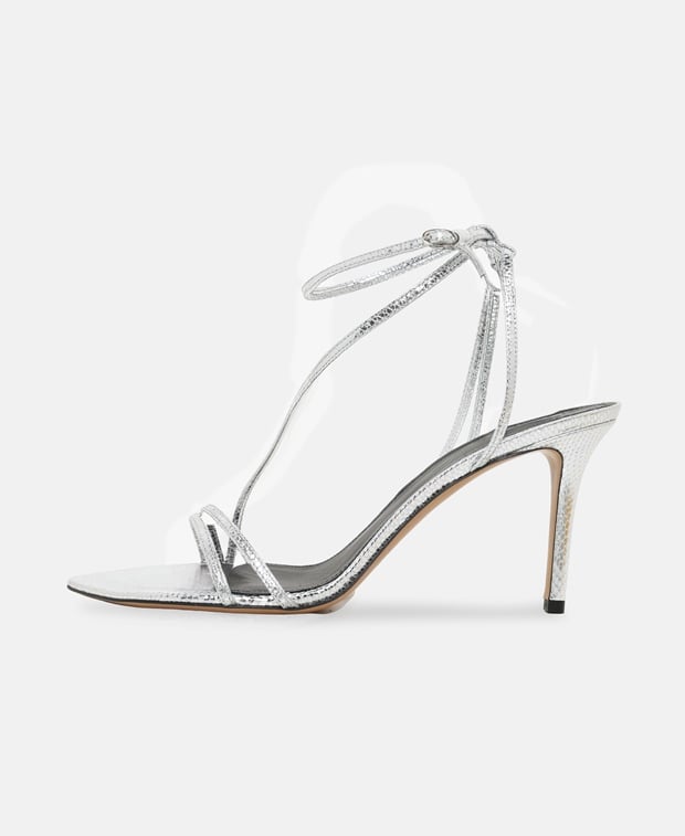 Isabel Marant Axee Ankle strap sandals Silver