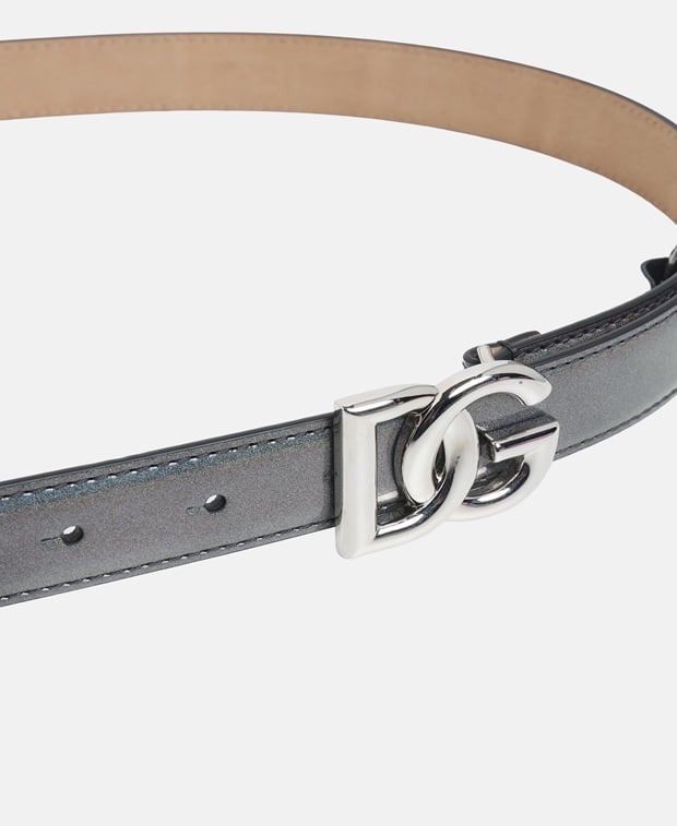 Dolce & Gabbana Leather belt Silver