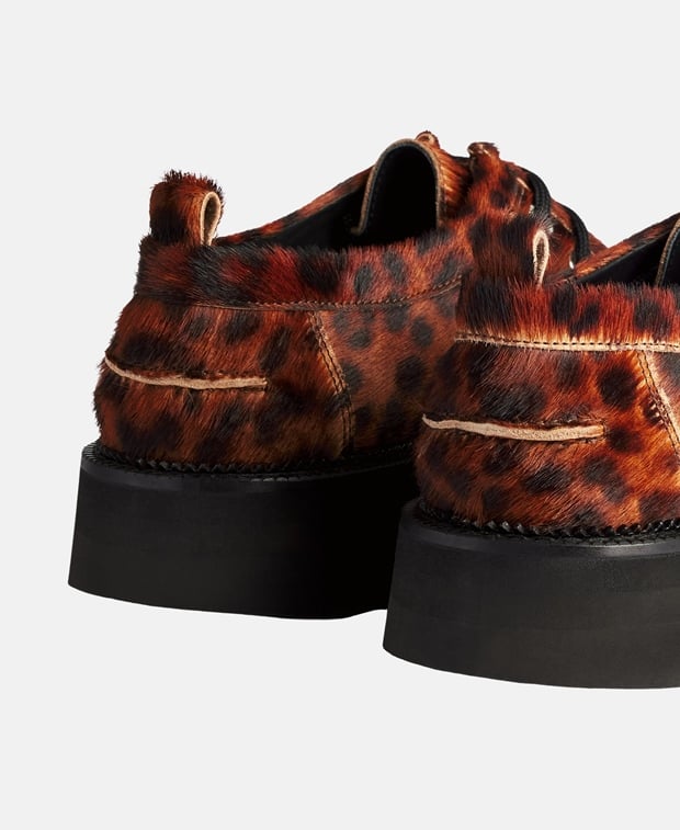 Ami Paris Shark Sole Derbys Tan