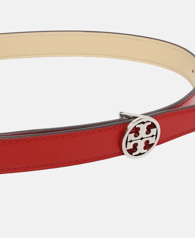 Tory Burch Reversible leather belt Brick Red