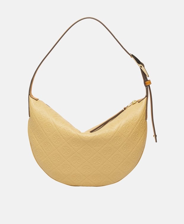 Tory Burch Small Balloon Leather shoulder bag Beige
