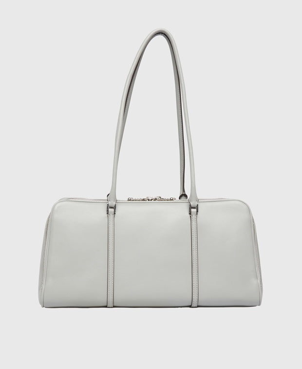 Tory Burch Marshmallow Satchel Leather shoulder bag Light Grey