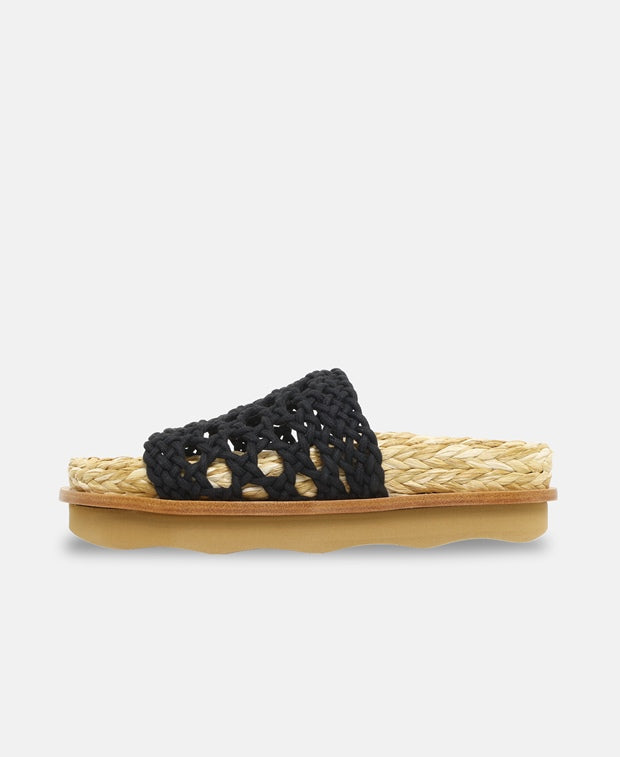 Chloé Wavy Slides Black