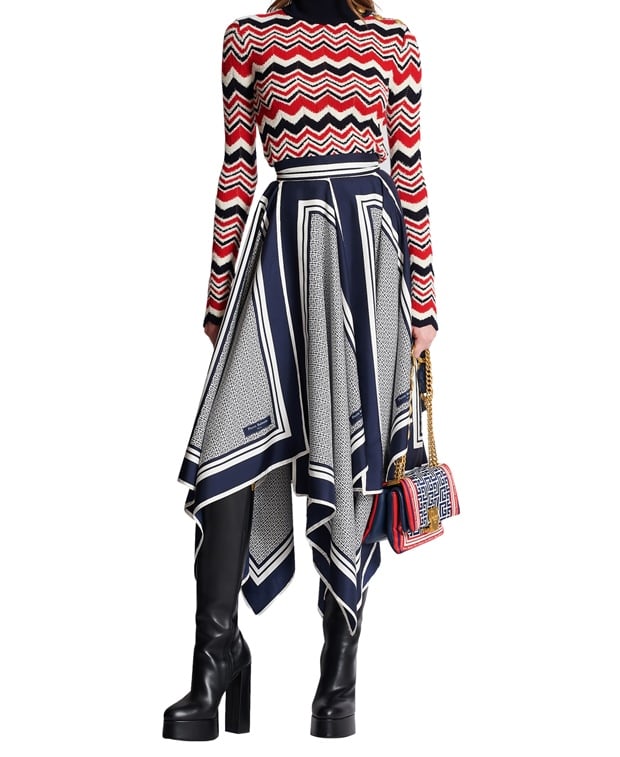 Balmain Silk skirt