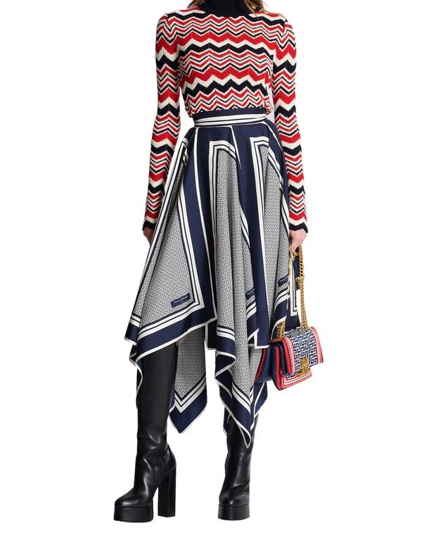 Balmain Silk skirt